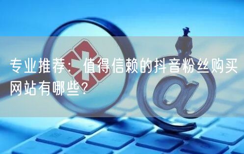 专业推荐:值得信赖的抖音粉丝购买网站有哪些?