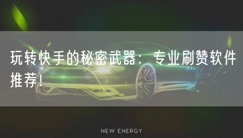 玩转快手的秘密武器：专业刷赞软件推荐！