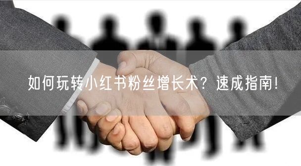 如何玩转小红书粉丝增长术?速成指南!